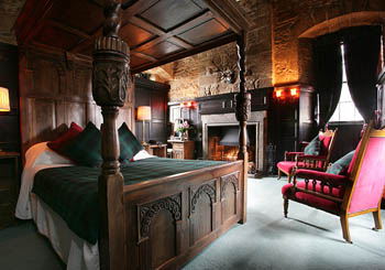 Dornoch Castle, Scotland--sleep like a lord or lady in a gorgeous hand-carved bed. 