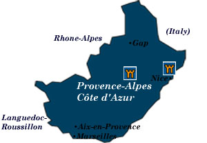 provence-alpes-cote d’azur map