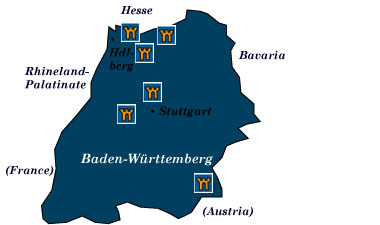 baden-wurttemberg map