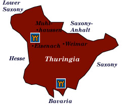 thuringia map