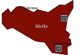 sicily map