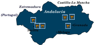 andalucia map